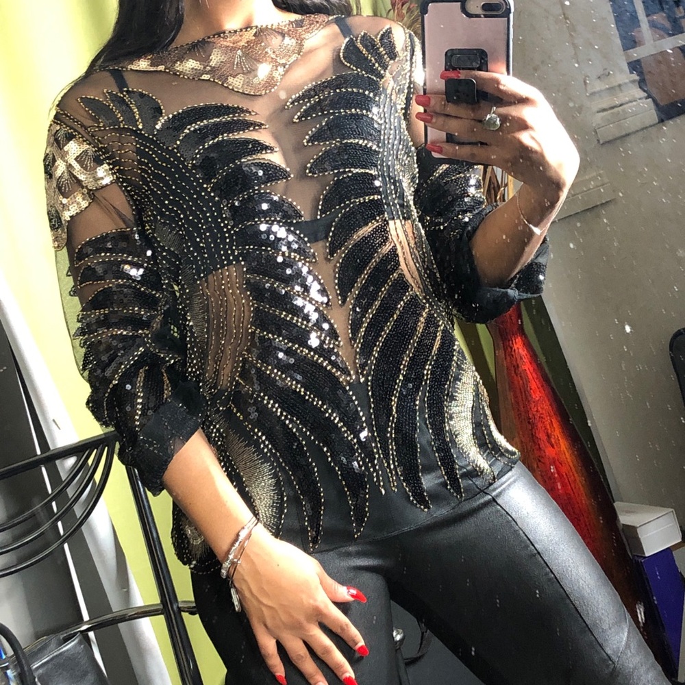 Luxurious Sequin Top